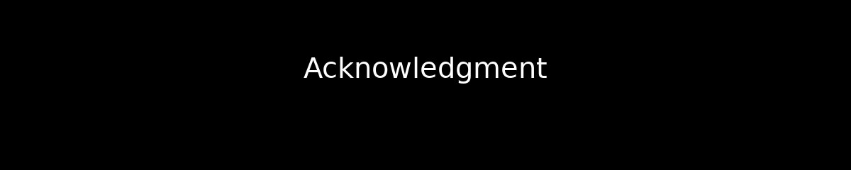 Acknowledgment